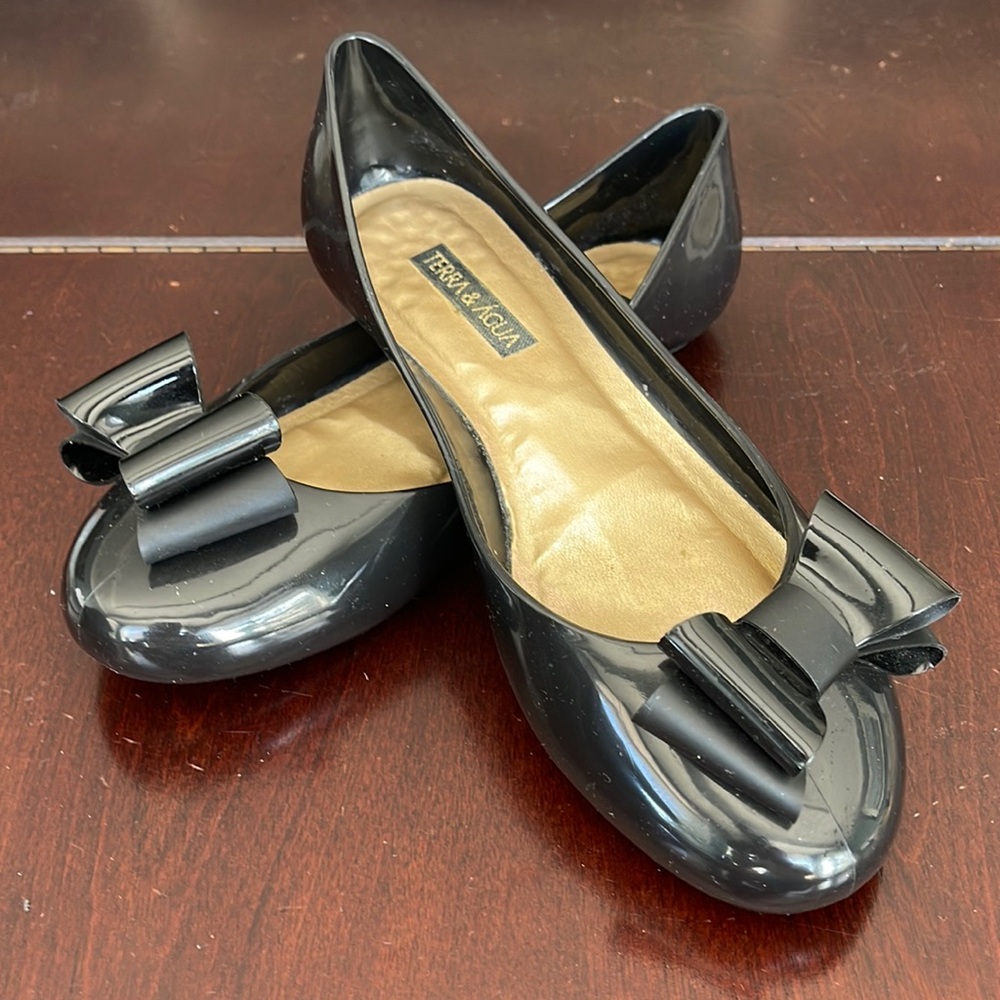 TERRA & AGUA - Black - Melissa Jelly Shoes - Gently Used